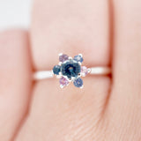 "Blues and Pinks" Montana Sapphire Ring