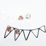 Padparadscha Montana Sapphire Earrings