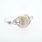 Peach Freshwater Pearl Ring