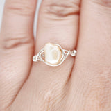 Peach Freshwater Pearl Ring