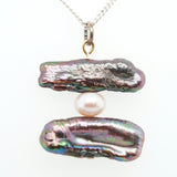 White & Black Freshwater Pearl Necklace