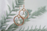 Rose Gold Filled Freshwater Pearl Earrings