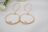 14kt Gold Filled Pink Pearl Earrings
