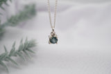 Solitare Montana Sapphire Necklace