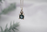 Solitare Montana Sapphire Necklace