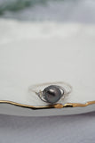 Black Pearl Wire Wrapped Ring