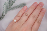 Freshwater Pearl, Rose Gold Filled Ring