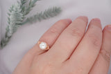 Freshwater Pearl, Rose Gold Filled Ring