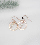Rose Gold Filled Freshwater Pearl Earrings