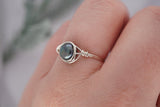 Black Pearl Wire Wrapped Ring