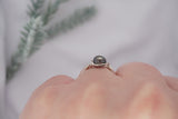 Black Pearl Wire Wrapped Ring