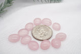 Rose Quartz Cabochons 2 , gemstone cabs, rose quartz cabs