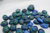 Malachite Azurite Cabochons 2, gemstone cabs, crystal cabs