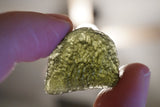 Incredible Rare Raw Moldavite Crystal, Meteorite rock, Genuine Moldavite Stone 7
