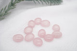 Rose Quartz Cabochons 2 , gemstone cabs, rose quartz cabs