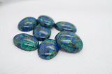 Malachite Azurite Cabochons 1, gemstone cabs, crystal cabs