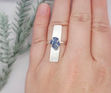 Raw Blue Sapphire Ring