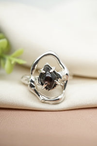 Dark Brown Montana Sapphire Ring