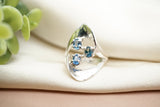 Trifecta 2, Blue Montana Sapphire Ring