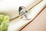 Trifecta 2, Blue Montana Sapphire Ring