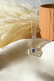 Idaho State Necklace, Featuring Blue Montana Sapphire