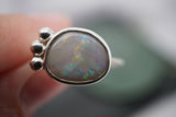 Dark Australian Opal Ring