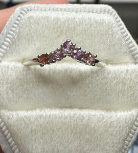 Pink Sapphire Accent Ring