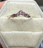Pink Sapphire Accent Ring