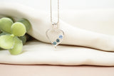 Yogo Montana Sapphire Heart Necklace