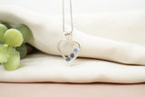 Yogo Montana Sapphire Heart Necklace