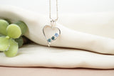 Yogo Montana Sapphire Heart Necklace