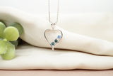 Yogo Montana Sapphire Heart Necklace