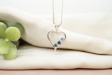 Yogo Montana Sapphire Heart Necklace