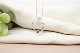 Yogo Montana Sapphire Heart Necklace