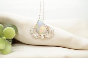 Hand crafted Mintabie Australian Opal Necklace