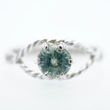 Stunning Teal Montana Sapphire Ring