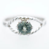 Stunning Teal Montana Sapphire Ring