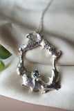 Flowing Metal Blue Montana Sapphire Necklace