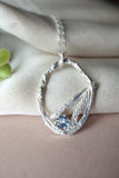 Textured Blue Montana Sapphire Necklace