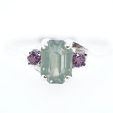 Pink and Teal Montana Sapphire Ring