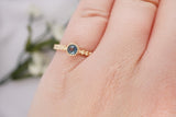 Blue Montana Sapphire Gold Ring