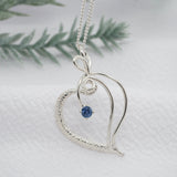 Montana Sapphire Heart Necklace