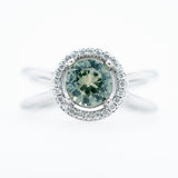 "Madeline" Montana Sapphire Ring