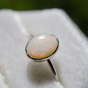 Stunning Mintabie Australian Opal Ring