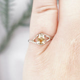 Golden Montana Sapphire Ring