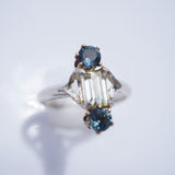 Yellow and Blue Montana Sapphire Ring