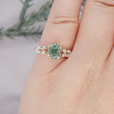 Rare Opalescent Teal Montana Sapphire Ring