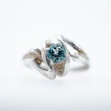 Sterling Silver Blue Montana Sapphire Ring