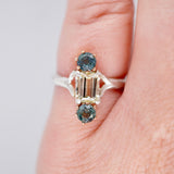 Yellow and Blue Montana Sapphire Ring