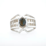 Multicolored Montana Sapphire Ring, .50ct